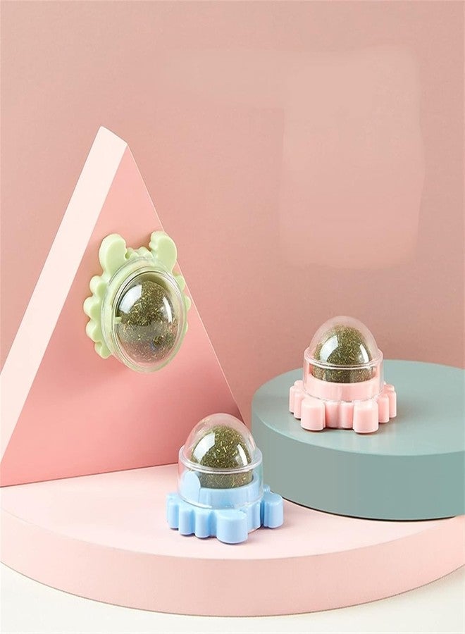 MVM Enterprise Catnip Balls Toy for Cat Edible Balls Catnip Wall Roller for Cats Lick, Teeth Cleaning Kitten Chew Toys Safe Healthy Cat Wall Treats for Kitten (1) - Image 2